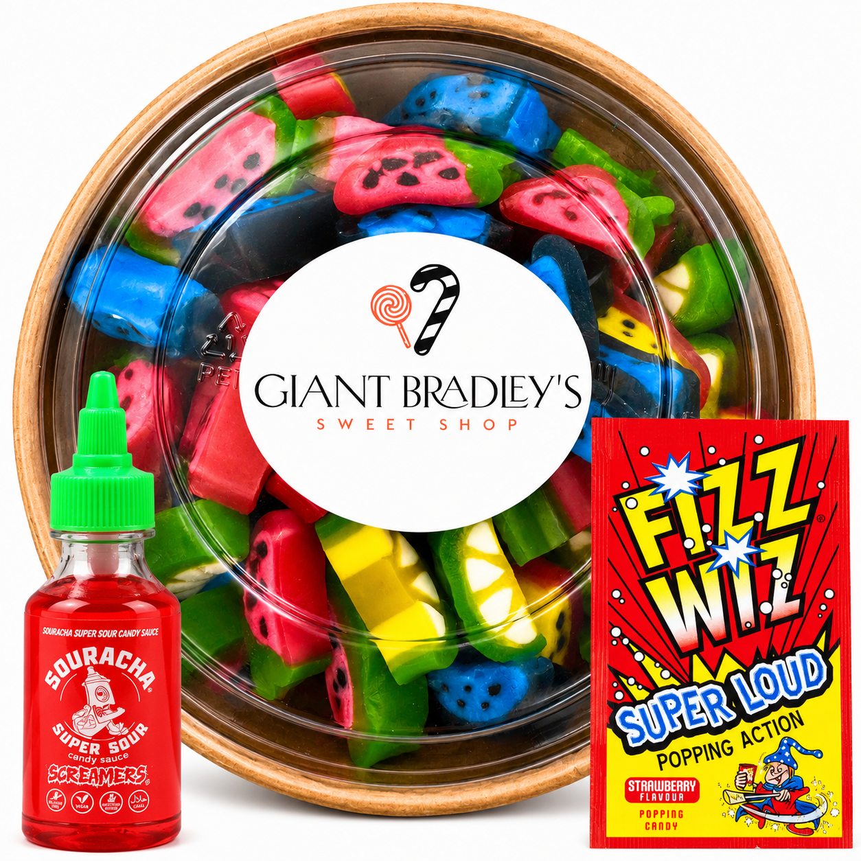 Peelable Sweets Candy Salad Bowl 700g – Giant Bradley's Online Sweet Shop