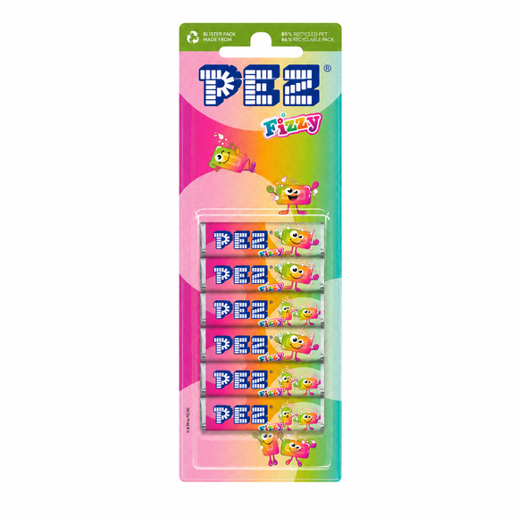 Pez Fizzy Refill 6 Pack 51g