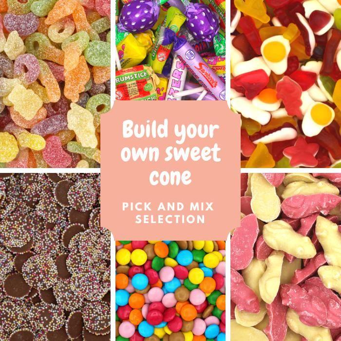 Pick & Mix 3kg Sweet Cone Set 20 Cones Giant Bradley's Online Sweet