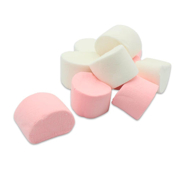 Pink & White Marshmallow Tubes 1kg