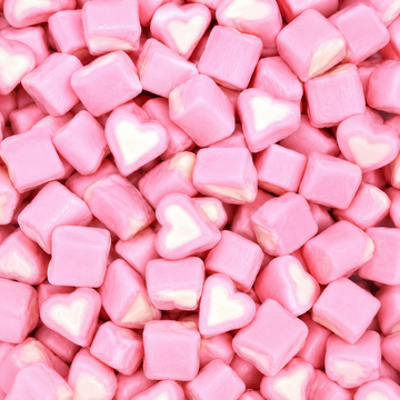 Pink & White Mini Heart Mallows