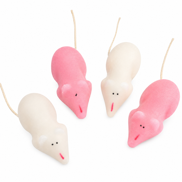 Pink & White Sugar Mice