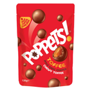 Poppets Milk Chocolate Coated Chewy Toffee Pouch 130g