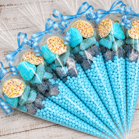 Prefilled Sweet Shop Made Blue Sweet Cone x1
