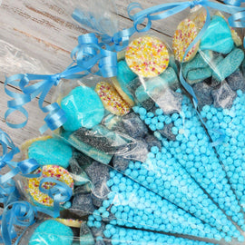 Prefilled Sweet Shop Made Blue Sweet Cone
