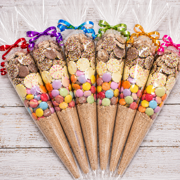 Prefilled Sweet Shop Made Chocolate Sweet Cone x1
