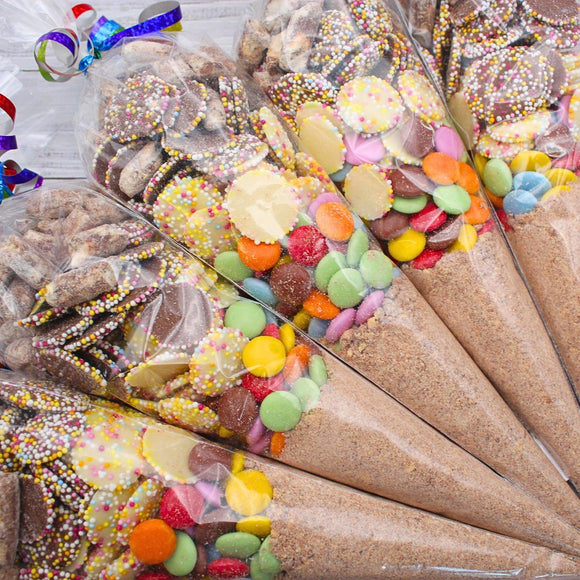 Prefilled Sweet Shop Made Chocolate Sweet Cone