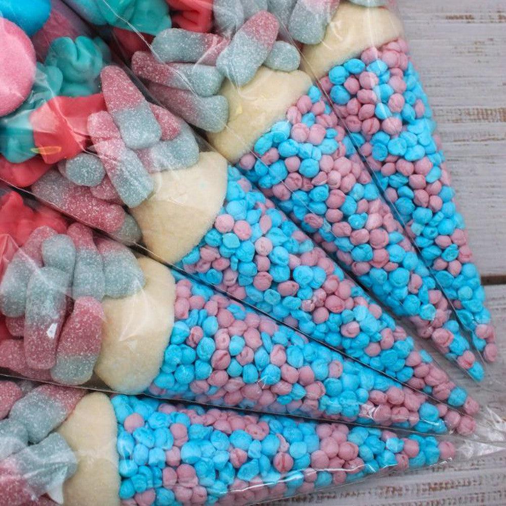 Prefilled Sweet Shop Made Gender Reveal Sweet Cone