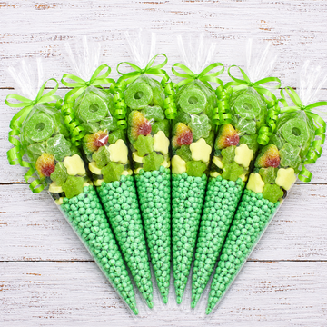 Prefilled Sweet Shop Made Green Sweet Cone