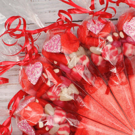 Prefilled Sweet Shop Made Red Sweet Cone