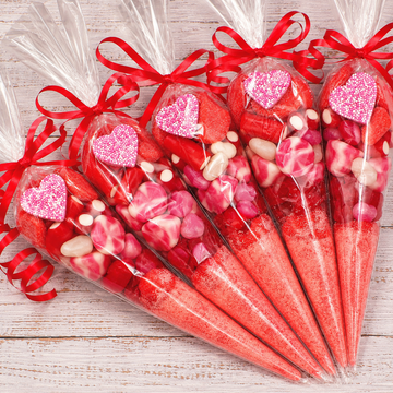 Prefilled Sweet Shop Made Red Sweet Cone
