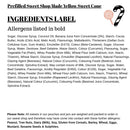 Prefilled Sweet Shop Made Yellow Sweet Cone