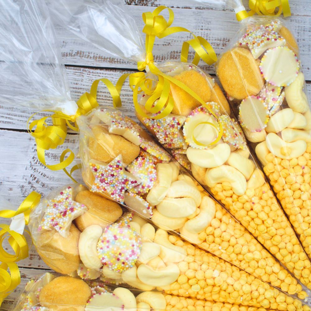 Prefilled Sweet Shop Made Yellow Sweet Cone – Giant Bradley's Online ...
