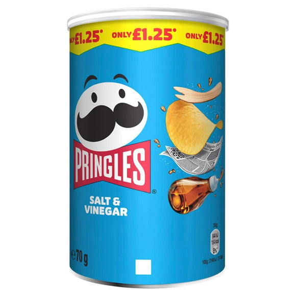 Pringles Salt & Vinegar Can 70g PMP