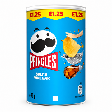 Pringles Salt & Vinegar Can 70g PMP