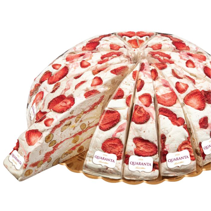 Quaranta Strawberry Italian Soft Nougat x1 Cake Slice 165g