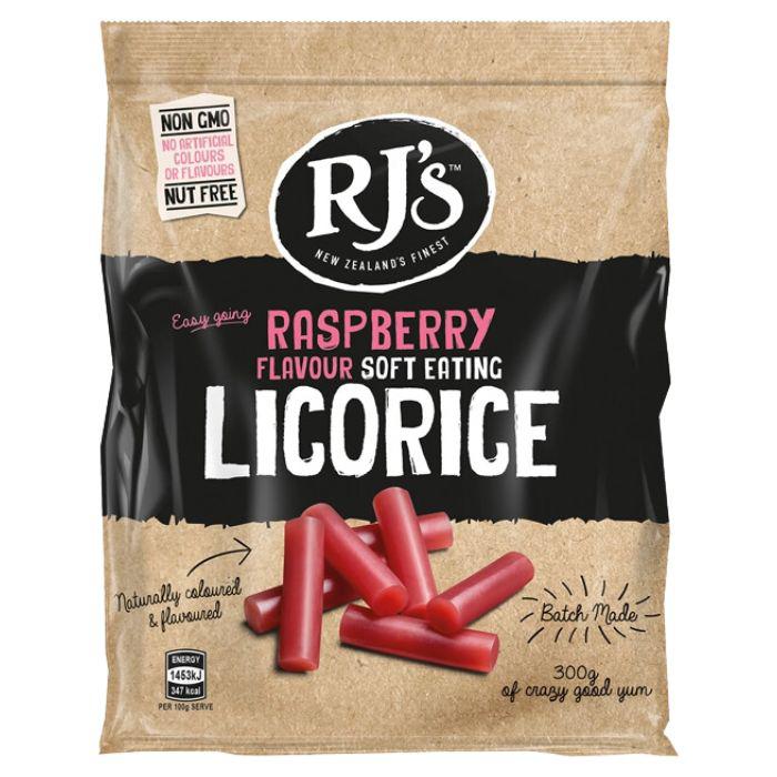 RJ's Raspberry Soft Eating Liquorice 300g