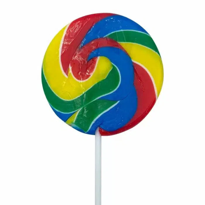 Rainbow Swirl Lollipops 55g