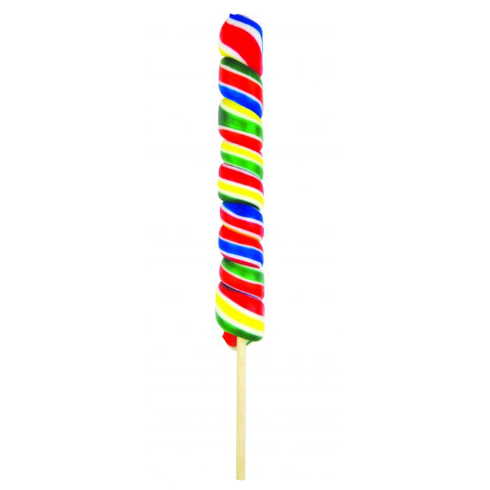 Rainbow Twist Lollipops 55g