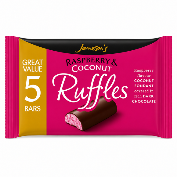 Raspberry & Coconut Ruffles 5 Pack