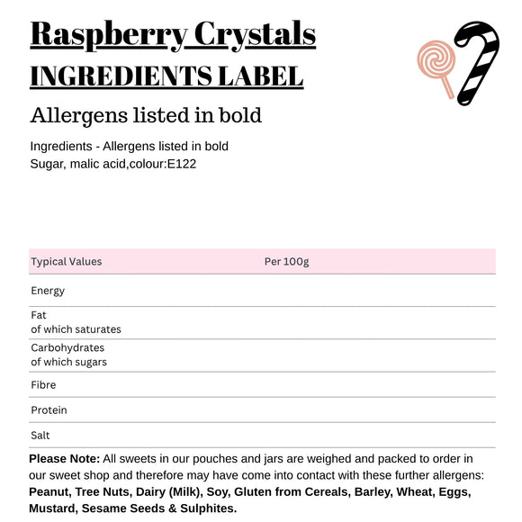 Raspberry Crystals