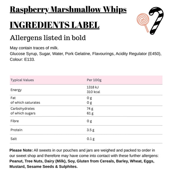 Raspberry Marshmallow Whips