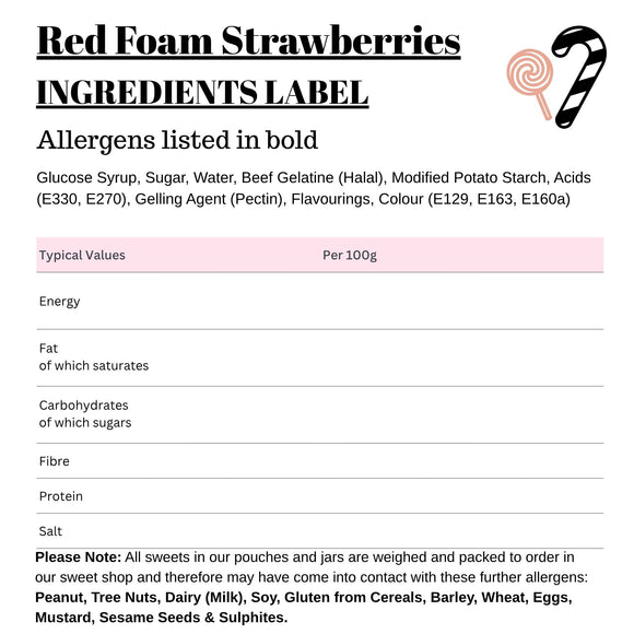 Red Foam Strawberries