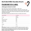 Red Foiled Milk Chocolate Hearts