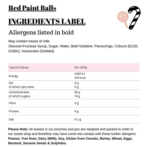 Red Paint Balls