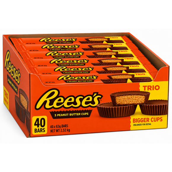 Reese's Trio Peanut Butter Cups 63g