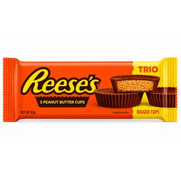 Reese's Trio Peanut Butter Cups 63g