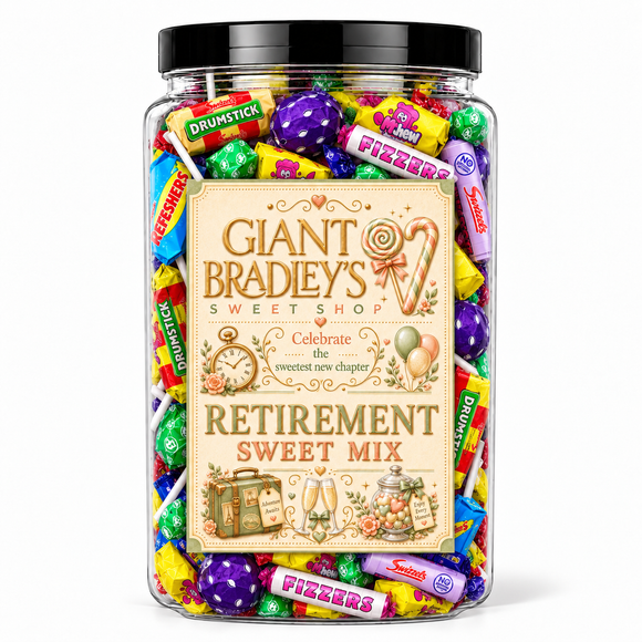Happy Retirement Sweets Jar Perfect for Parties & Corporate Events 420g