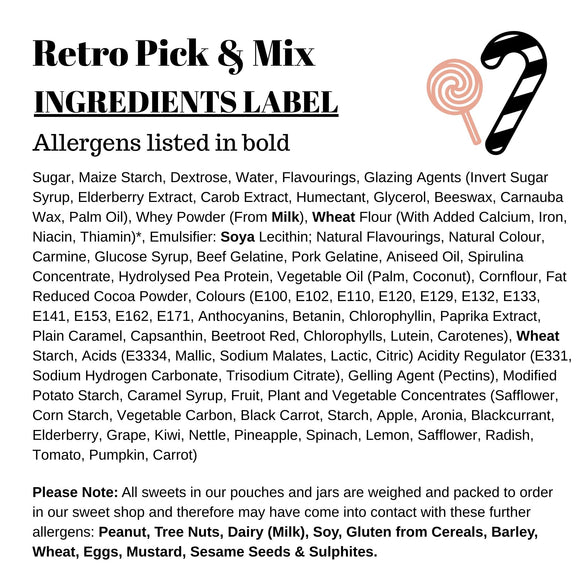 Retro Pick & Mix Sweets
