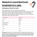 Rhubarb & Custard Mini Pencils