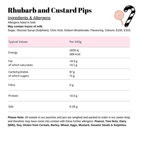 Rhubarb and Custard Pips