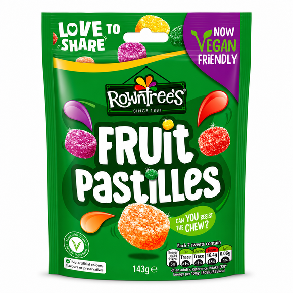 Rowntree's Fruit Pastilles Sharing Bag 143g