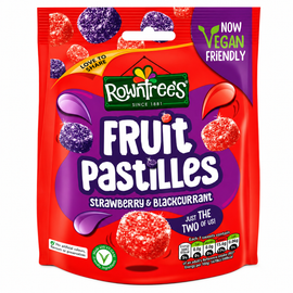 Rowntree's Fruit Pastilles Strawberry & Blackcurrant Sharing Pouch 143g