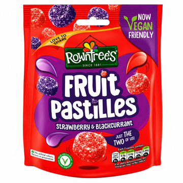 Rowntree's Fruit Pastilles Strawberry & Blackcurrant Sharing Pouch 143g