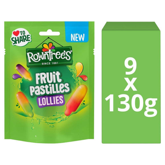 Rowntree's Lollies Fruit Pastilles Sweets Sharing Bag 130g
