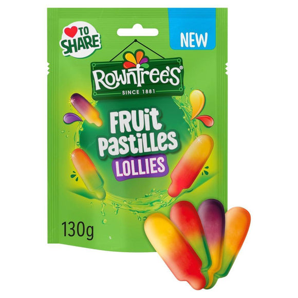 Rowntree's Lollies Fruit Pastilles Sweets Sharing Bag 130g