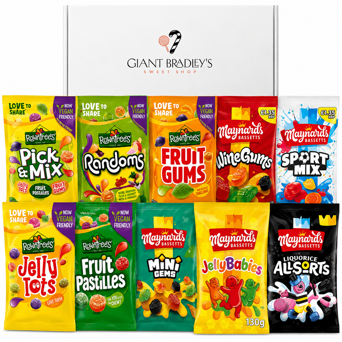 Rowntree's and Maynard's Sweet Shop Box (10 x Bags) – Giant Bradley's ...