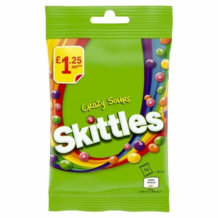 Skittles Crazy Sours Bag 109g