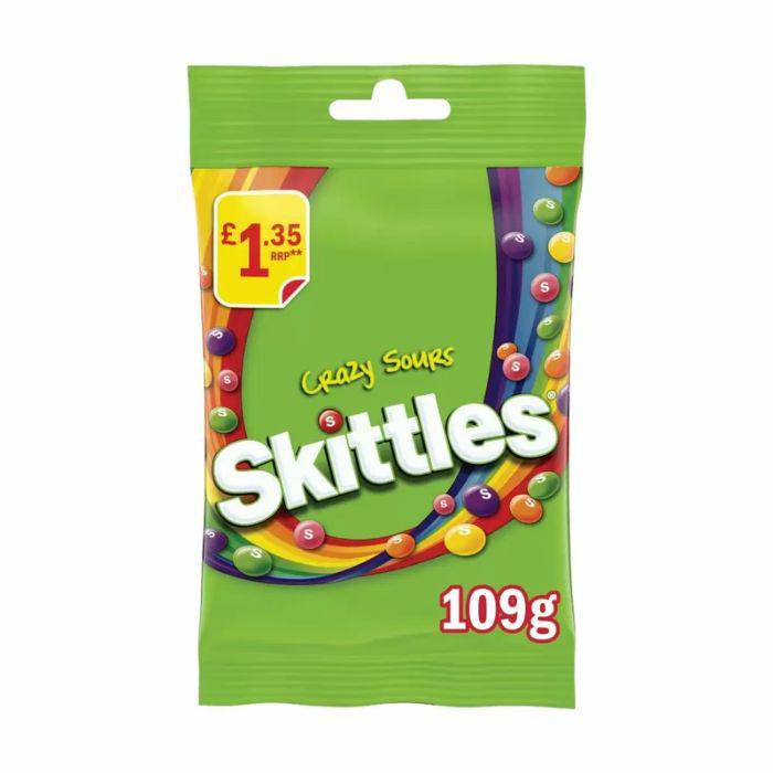 Skittles Crazy Sours Bag 109g