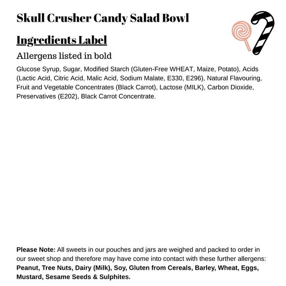 Skull Crusher Candy Salad Bowl