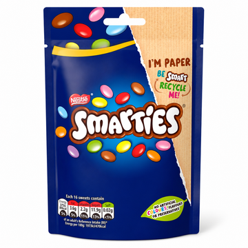 Smarties Milk Chocolate Sharing Bag 105g