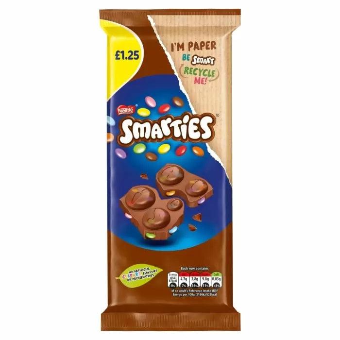 Smarties Milk Chocolate Sharing Block 90g