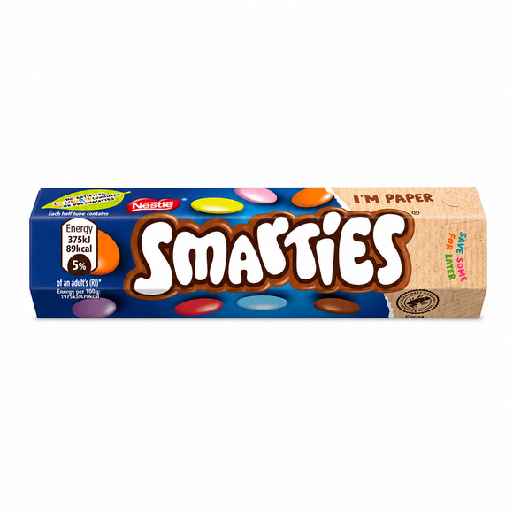 Smarties Milk Chocolate Tube 38g