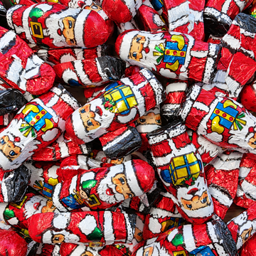 Solid Milk Chocolate Santas