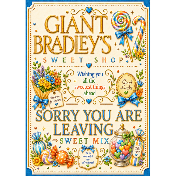Sorry You Are Leaving Sweets Pouch Perfect for Parties & Corporate Events 150g