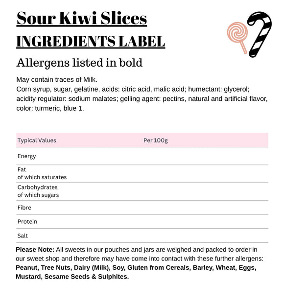 Sour Kiwi Slices